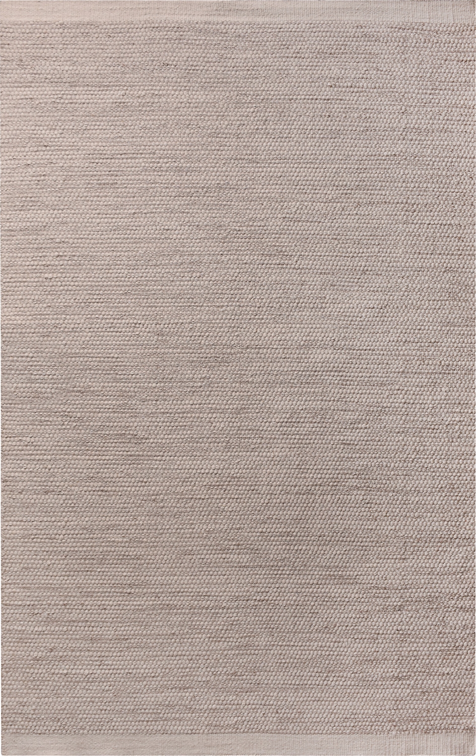 Una handgewebter Teppich Elfenbeinwei�/Beige