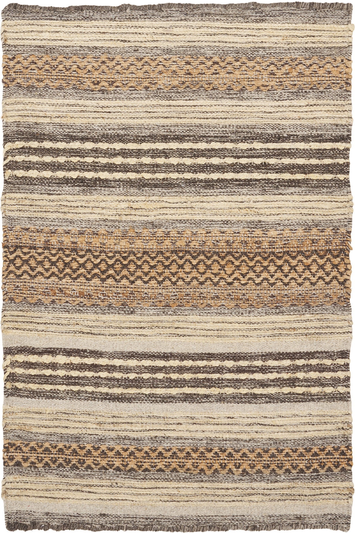 Morena Fu�matte 90 x 60 cm - Natur/Grau