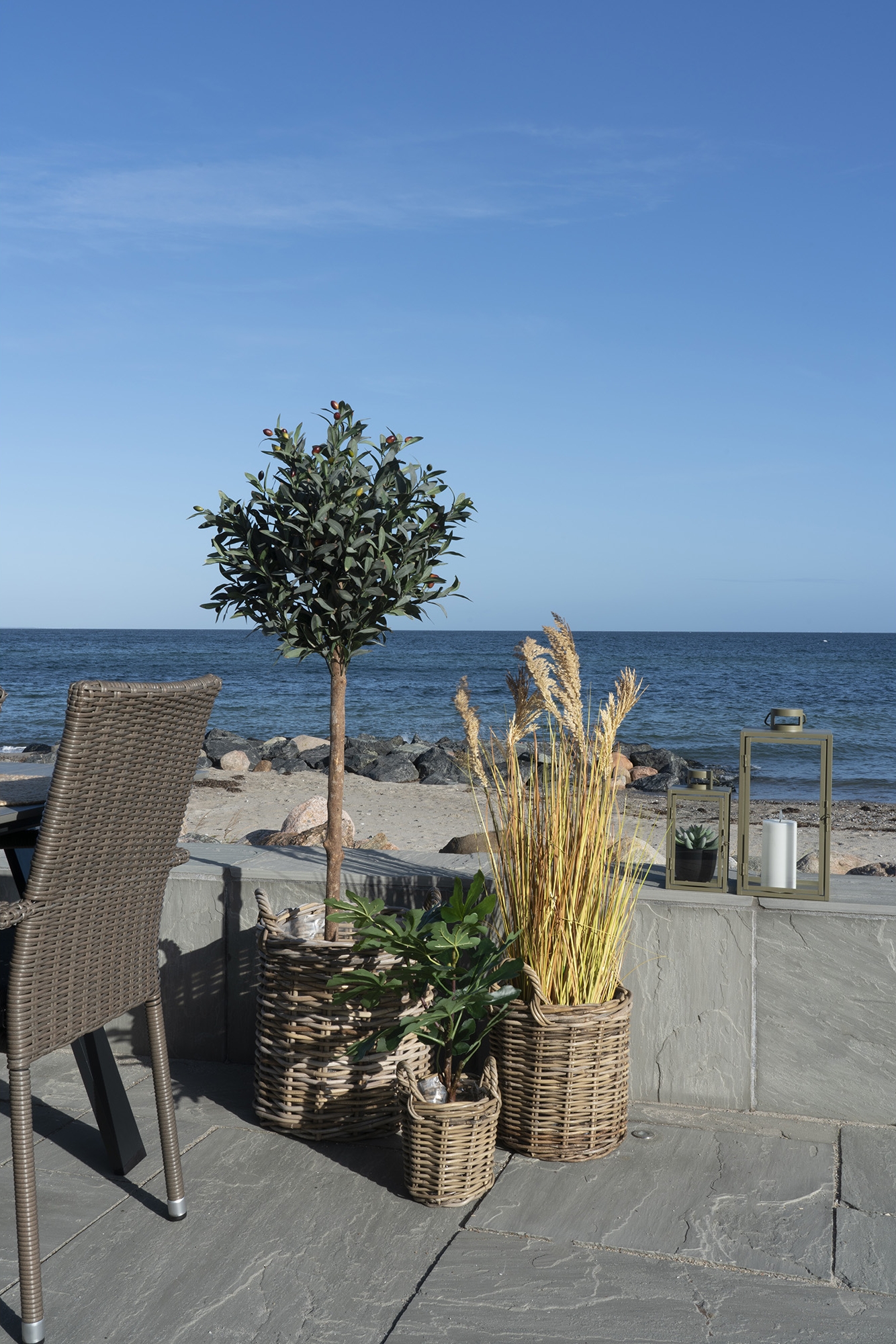 Sema Korbset mit 3 K�rben - Rattan