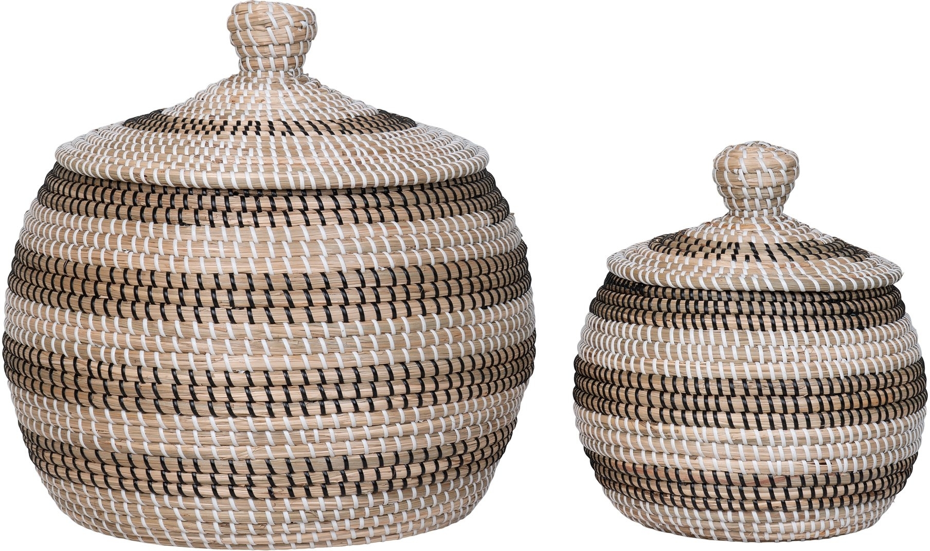 Ipoh Korb - Seegras/Schwarz