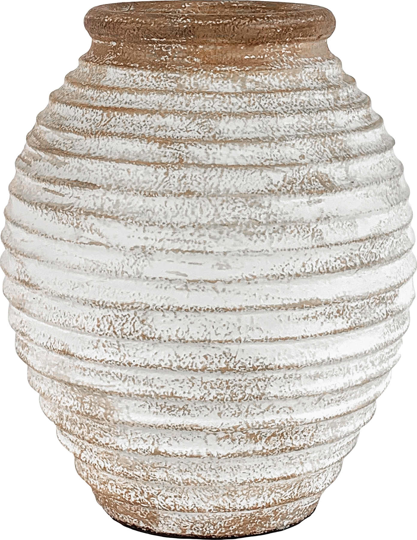 Lomba Terrakottatopf Braun/Wei�