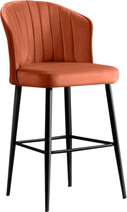 Rubi Barhocker-Set - Ziegelrot/Schwarz Rubi Barhocker-Set - Ziegelrot/Schwarz