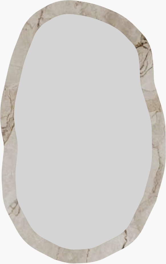 Loser Wandspiegel - Wei�er Marmor