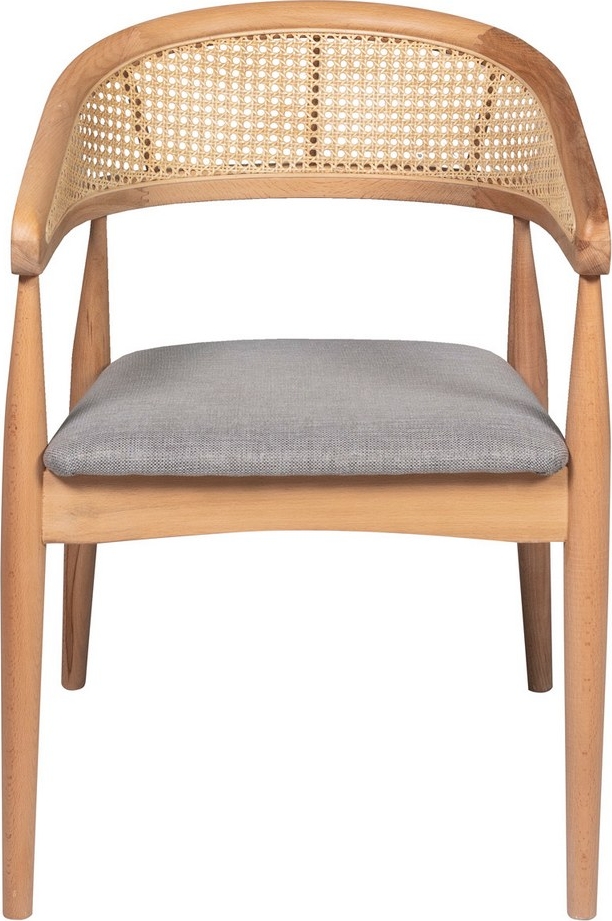 Nica Sessel Grau/Buche