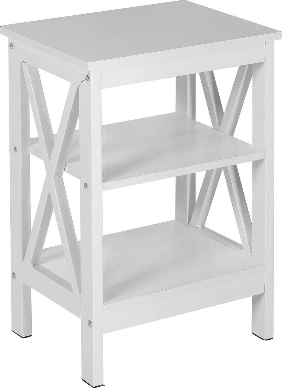 Edler Beistelltisch Weiß - 50 x 30 cm Edler Beistelltisch Weiß - 50 x 30 cm