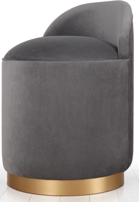 Dover Hocker - Dunkelgrau