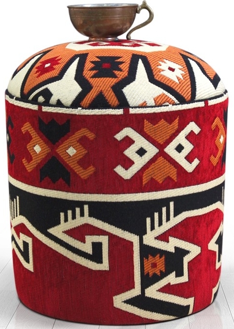 Bozok Hocker - Mehrfarbig