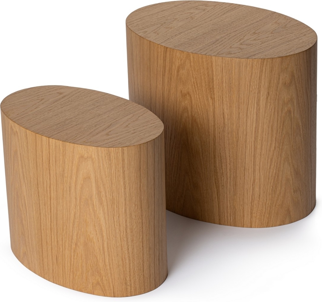 Elipse Beistelltisch-Set - Eiche