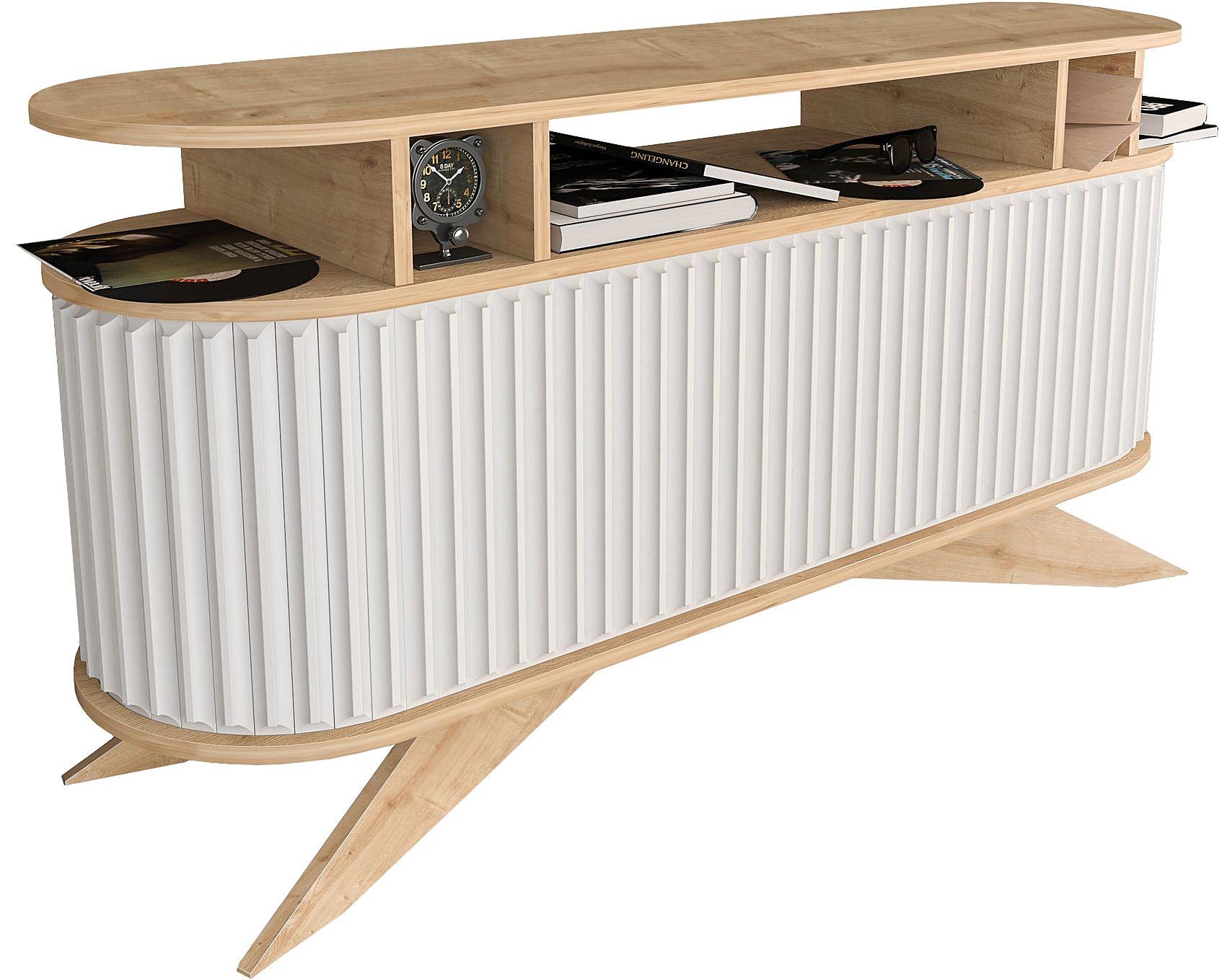Stormy Sideboard - Eiche/wei�