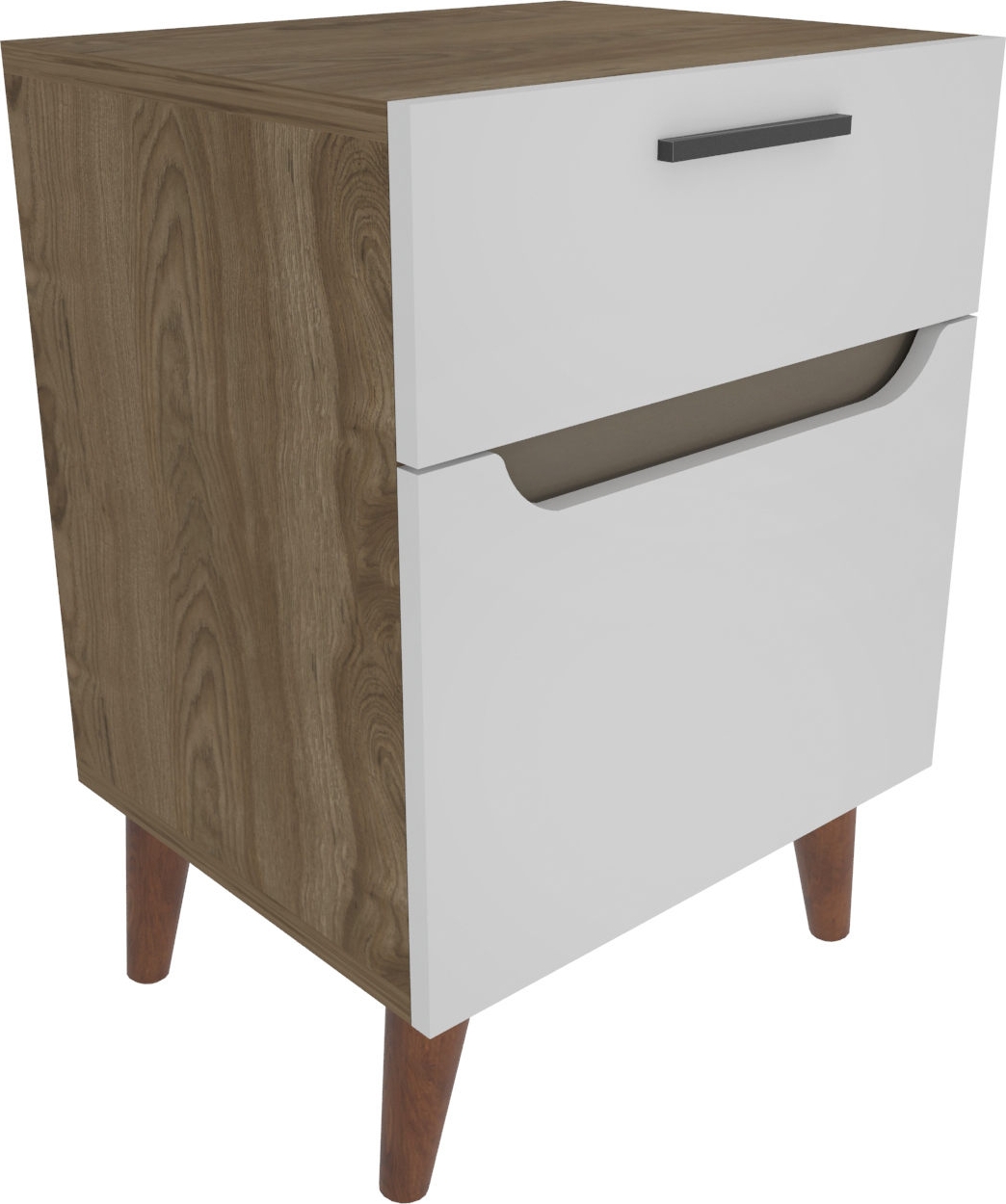 Losso Nachttisch - Wei�/Eiche