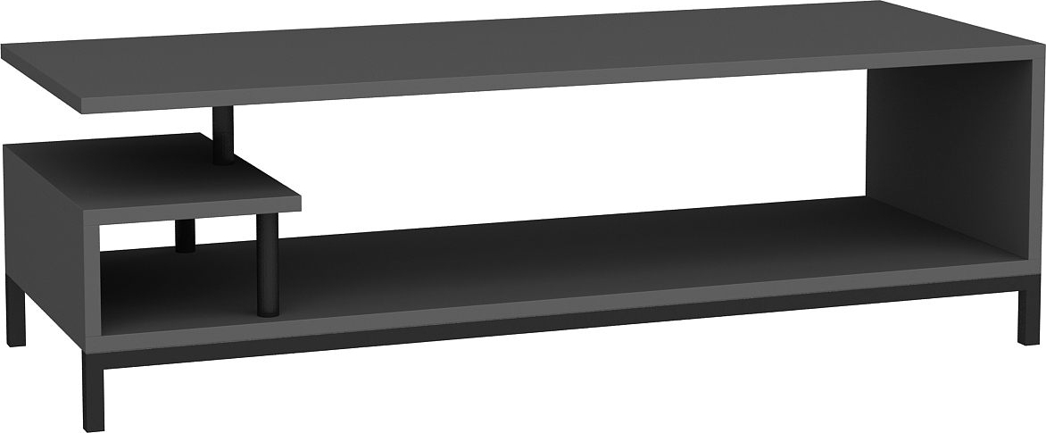 Medienbank Reilly - Schwarz/Anthrazit