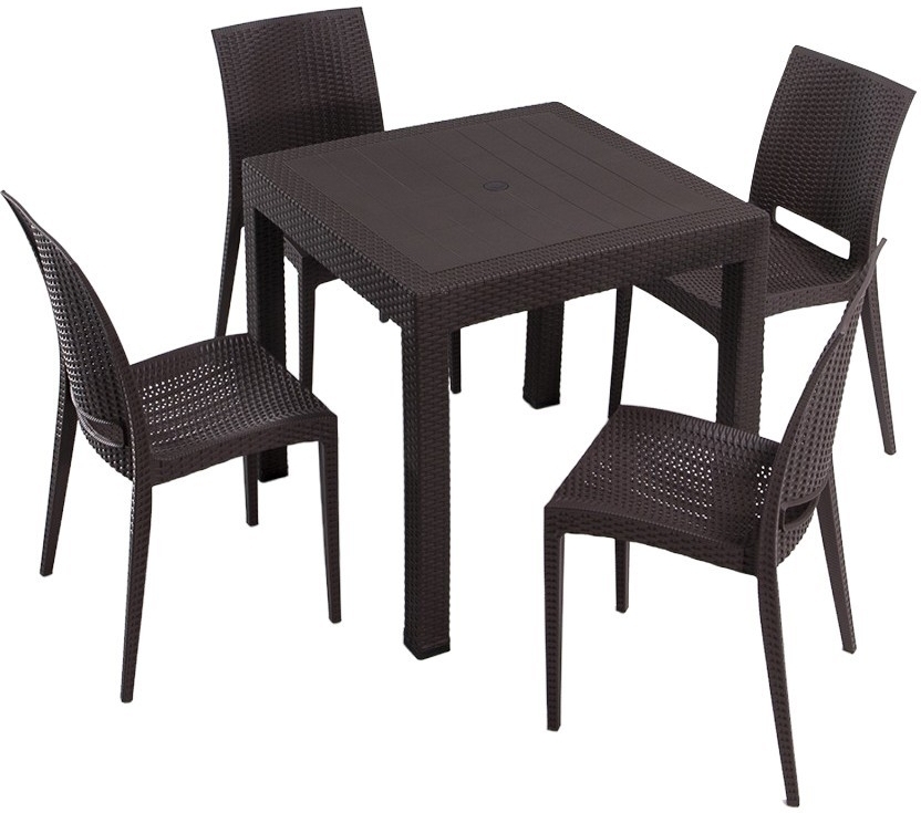 Meco Outdoor-Essgruppe - Braun