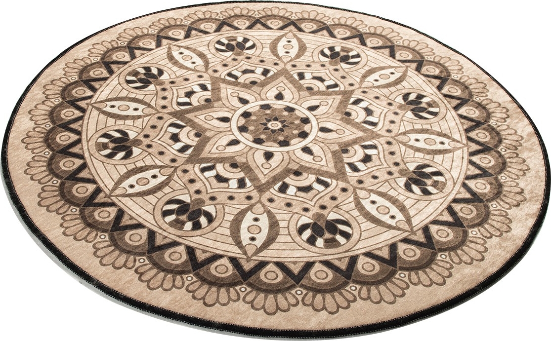 Mandala Badezimmerteppich - Beige Mandala Badezimmerteppich - Beige