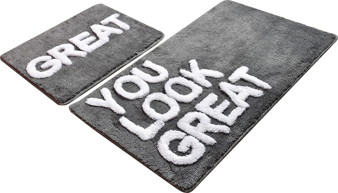 Toller Badezimmerteppich - Grau Toller Badezimmerteppich - Grau
