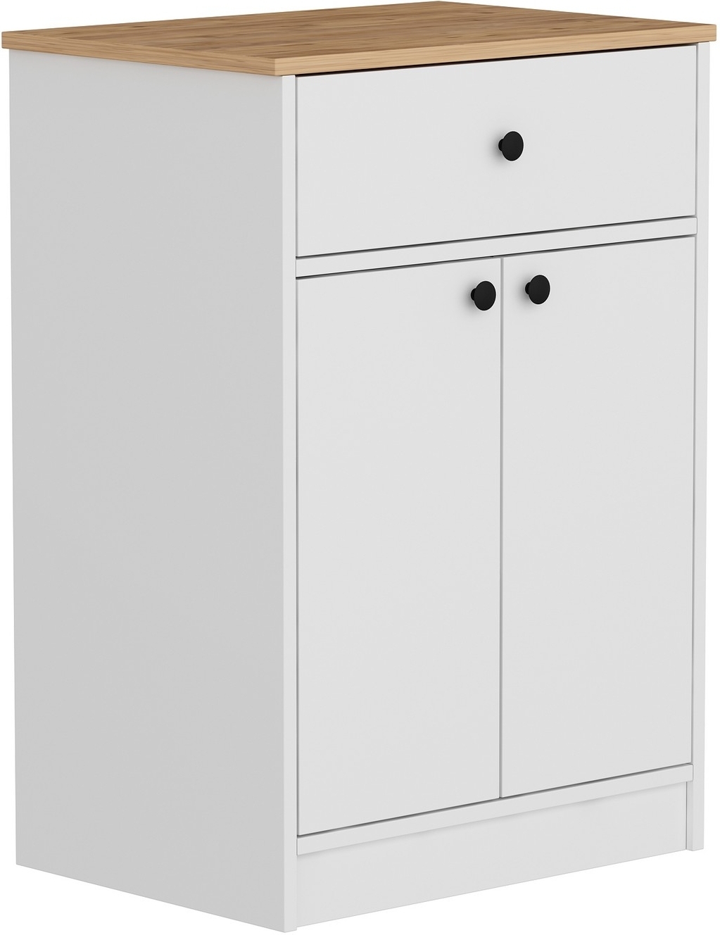 Cucina-Schrank 64 x 45 x 90 cm - Weiß/Kiefer Cucina-Schrank 64 x 45 x 90 cm - Weiß/Kiefer