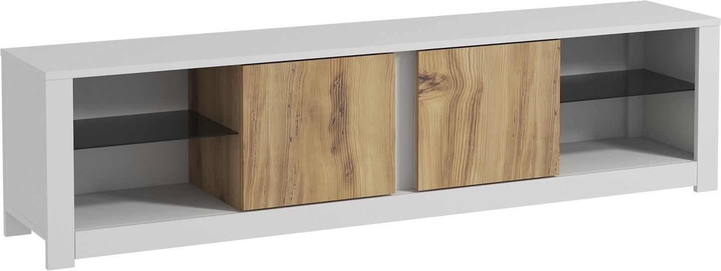 Aydos TV-Ständer - Weiß/Eiche Aydos TV-Ständer - Weiß/Eiche