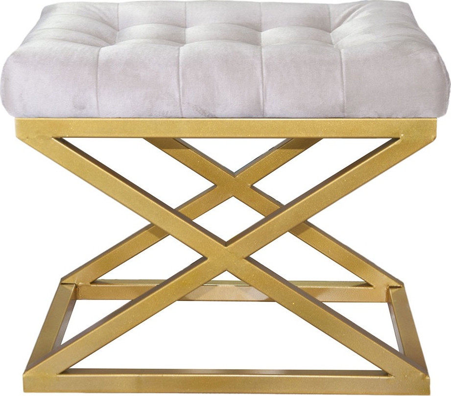 Capraz Hocker - Gold/Wei�