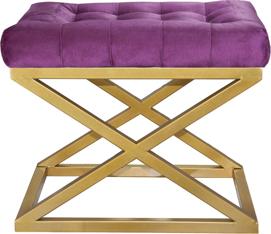 Capraz Hocker - Gold/Lila