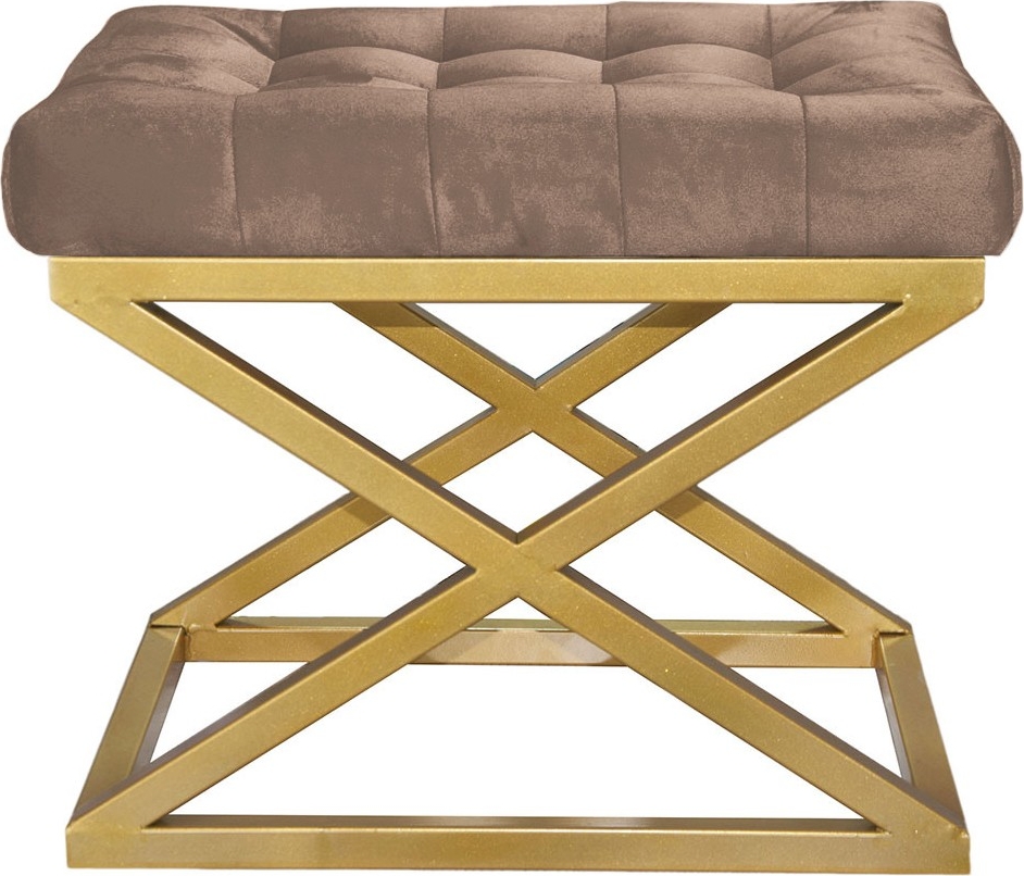 Capraz Hocker - Gold/Braun
