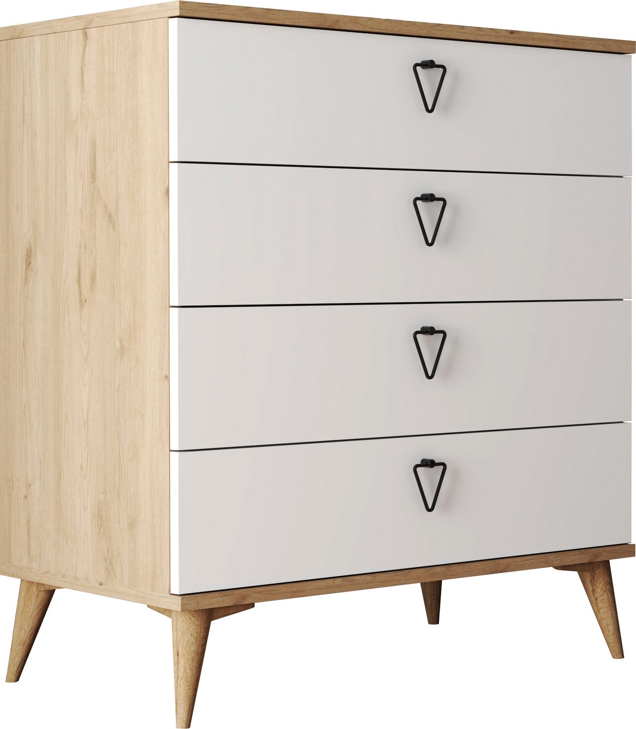 Versal-Kommode - Eiche/weiß Versal-Kommode - Eiche/weiß