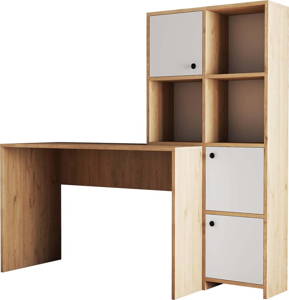 Silence Schreibtisch 156,8 x 51,5 cm, rechts - Eiche/Wei�