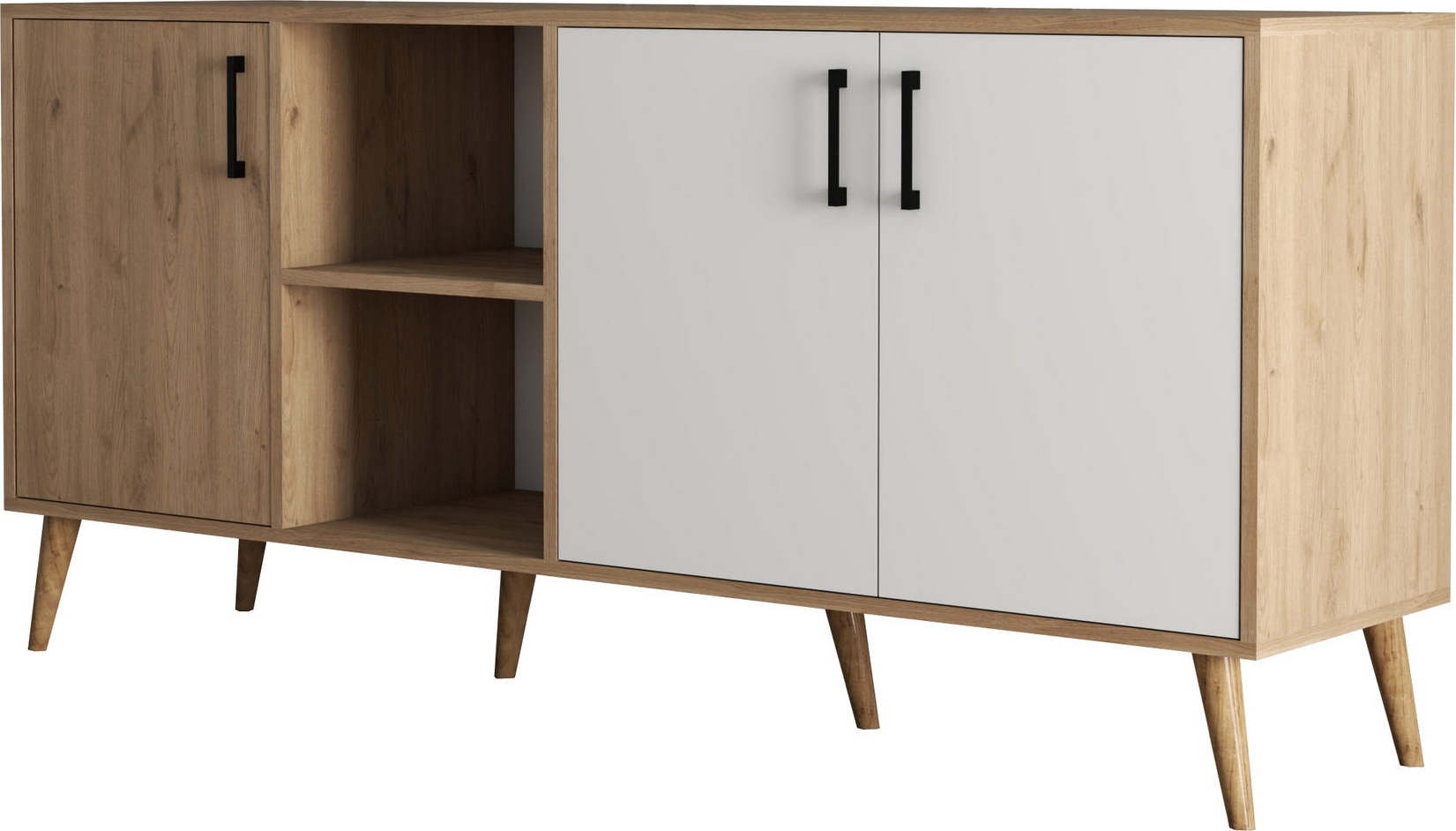 Exxen Sideboard - Eiche/wei�