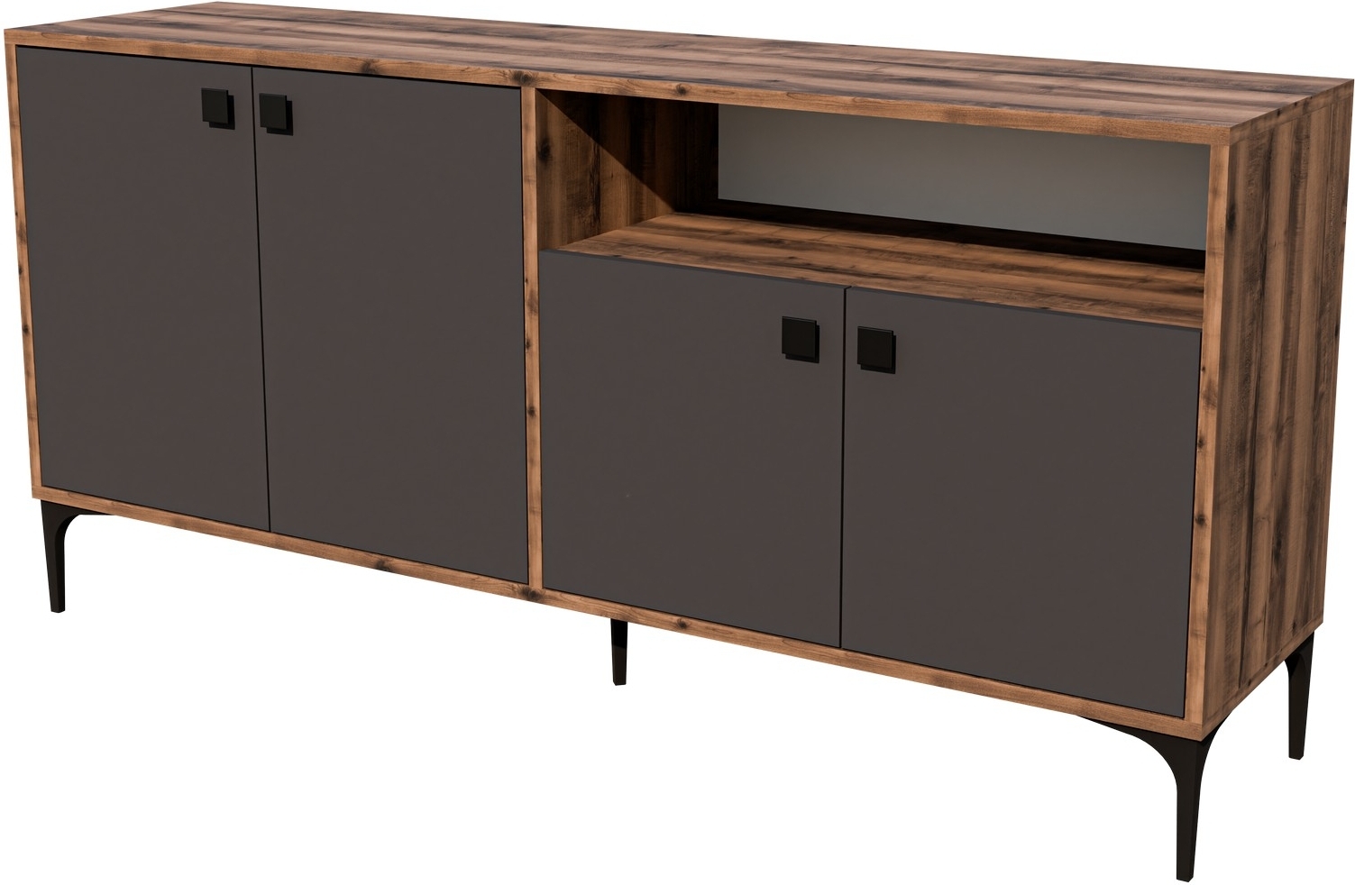 Artemis Sideboard - Walnuss/Anthrazit