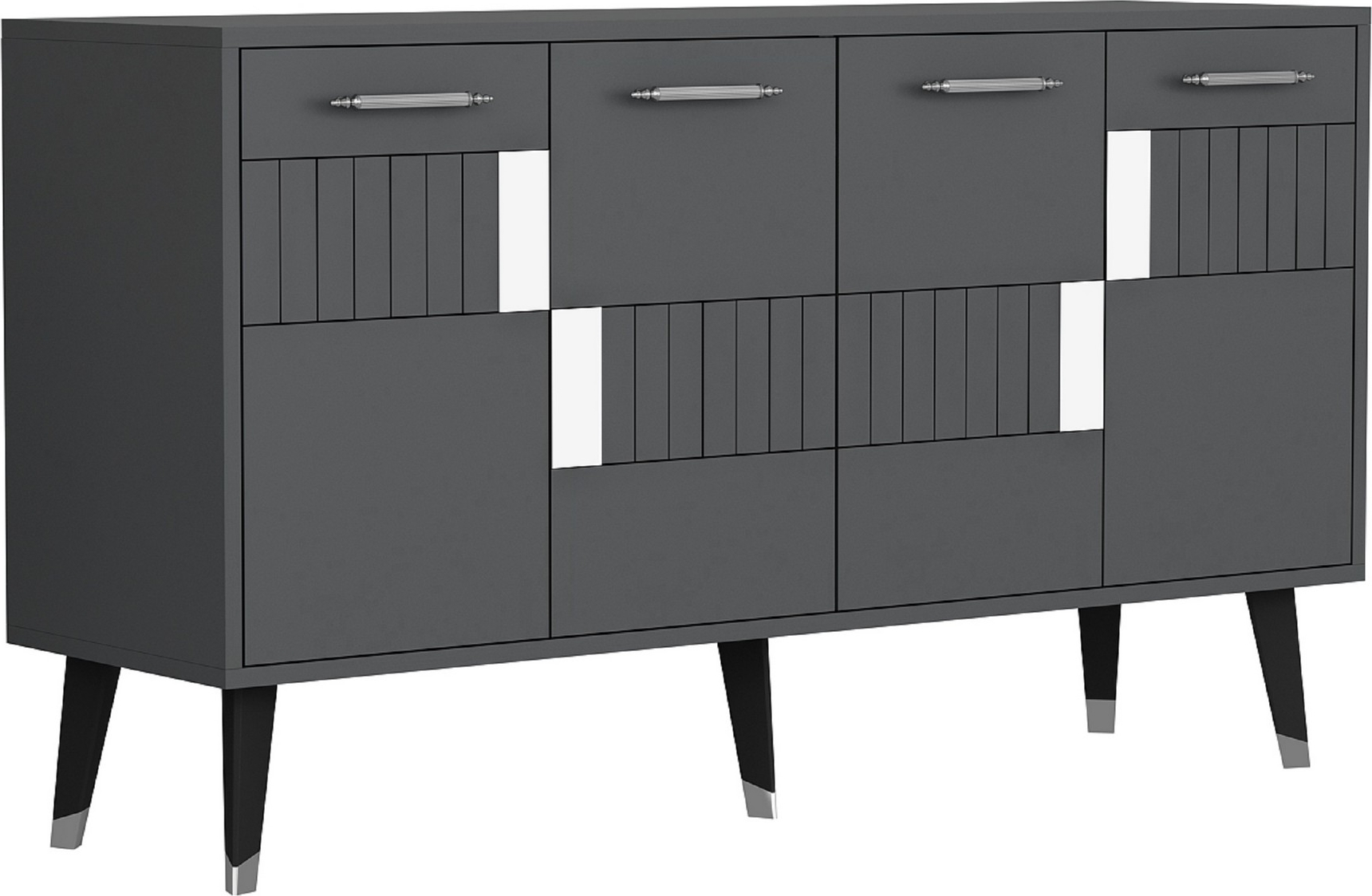 Moda Sideboard - Anthrazit/Silber Moda Sideboard - Anthrazit/Silber