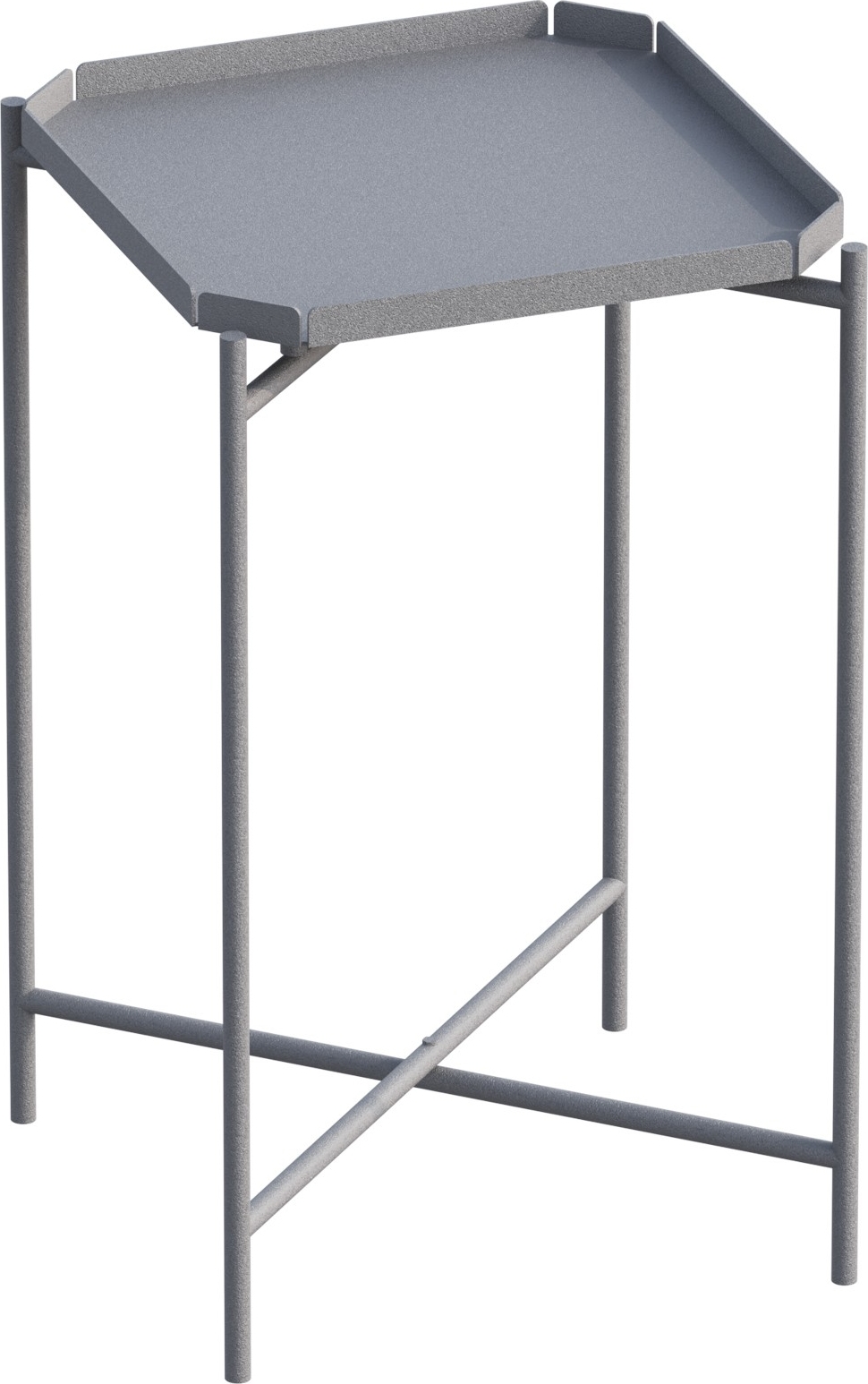 Vela Couchtisch 46 x 46 cm - Grau