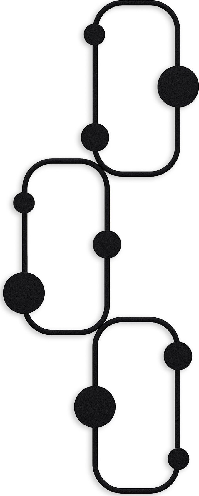 Lizzard Kleiderb�gel - Schwarz