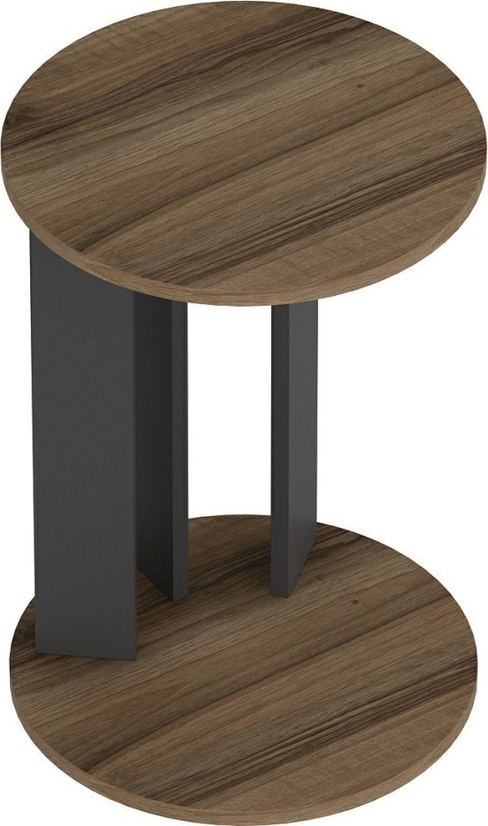 Telstar Beistelltisch �34 cm - Walnuss/Anthrazit