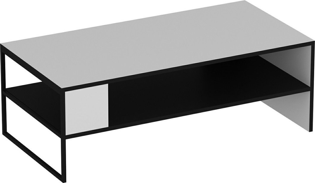 Concord Couchtisch 120 x 60 cm - Wei�/Schwarz