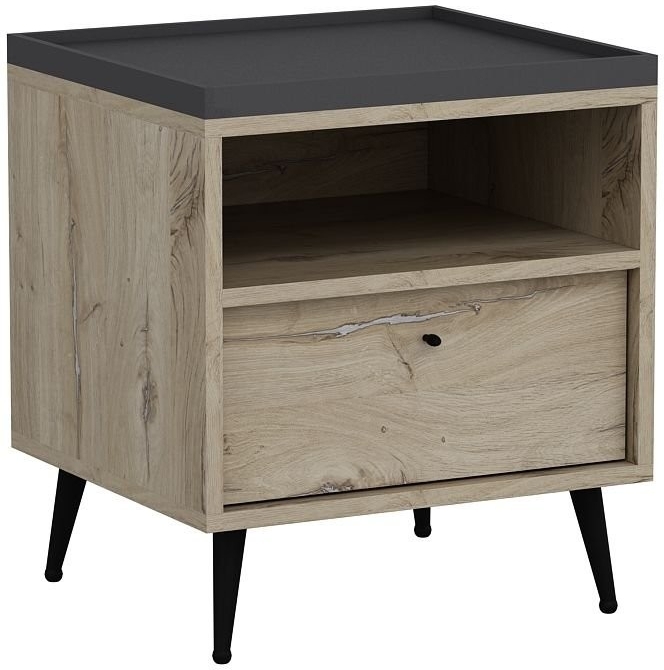 Lara Nachttisch - Walnuss