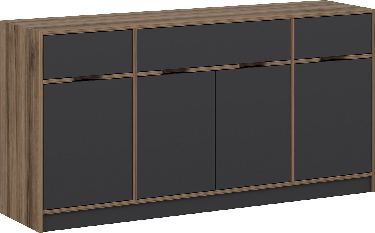 Elina Sideboard - Walnuss/Anthrazit