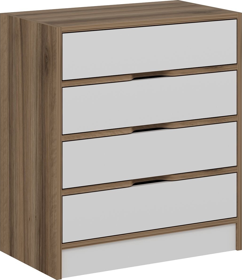 Kommode Elina - Walnuss/Wei�