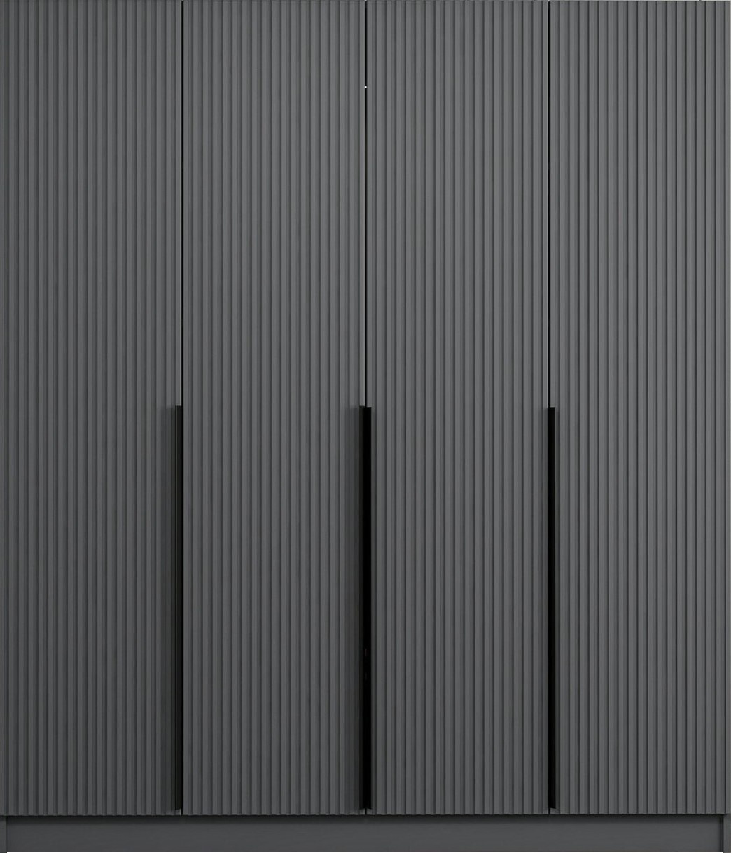 Cikani Kleiderschrank 180x52x210 cm - Anthrazit