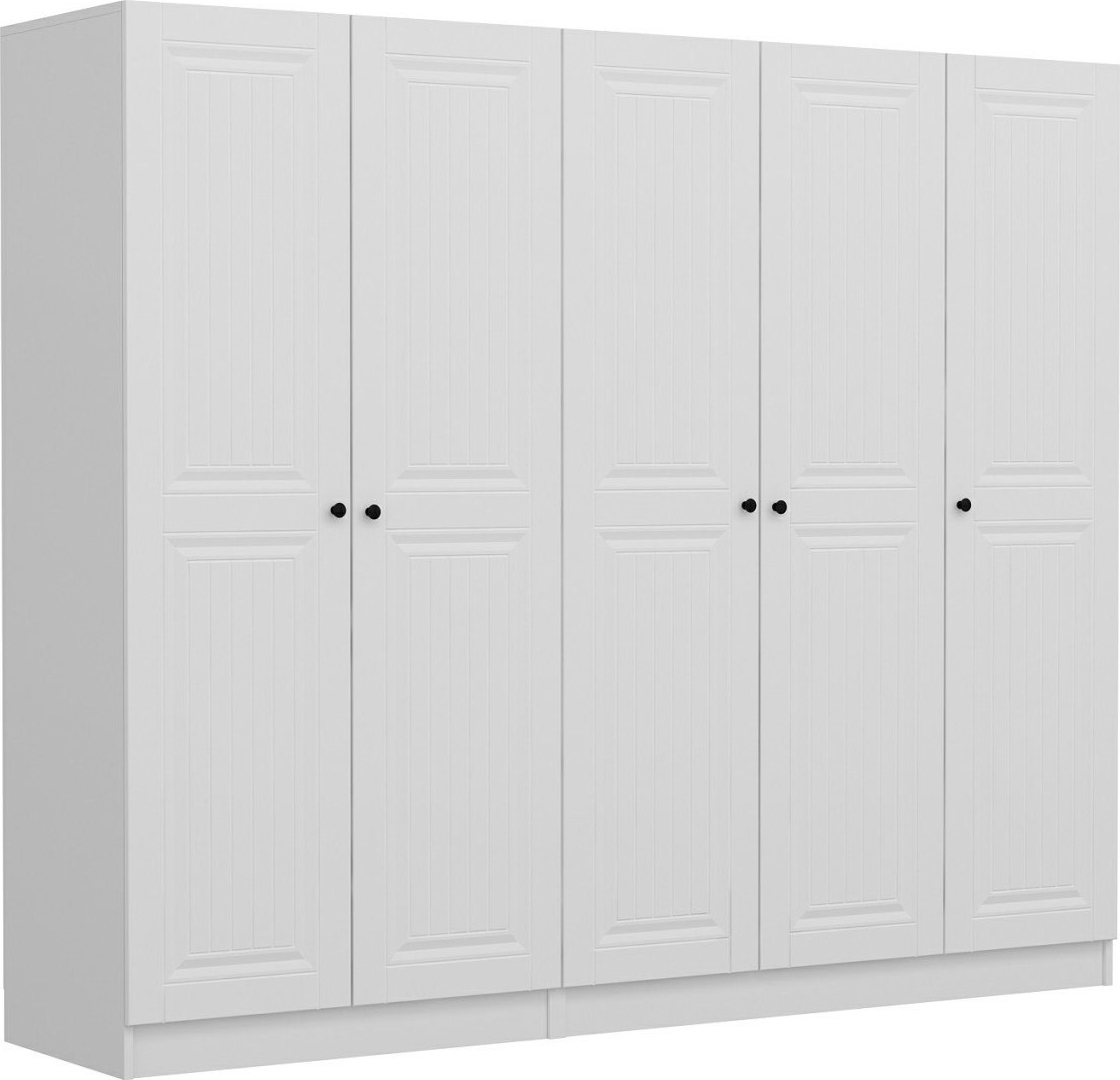 Capeto Kleiderschrank 225x52x190 cm - Wei�