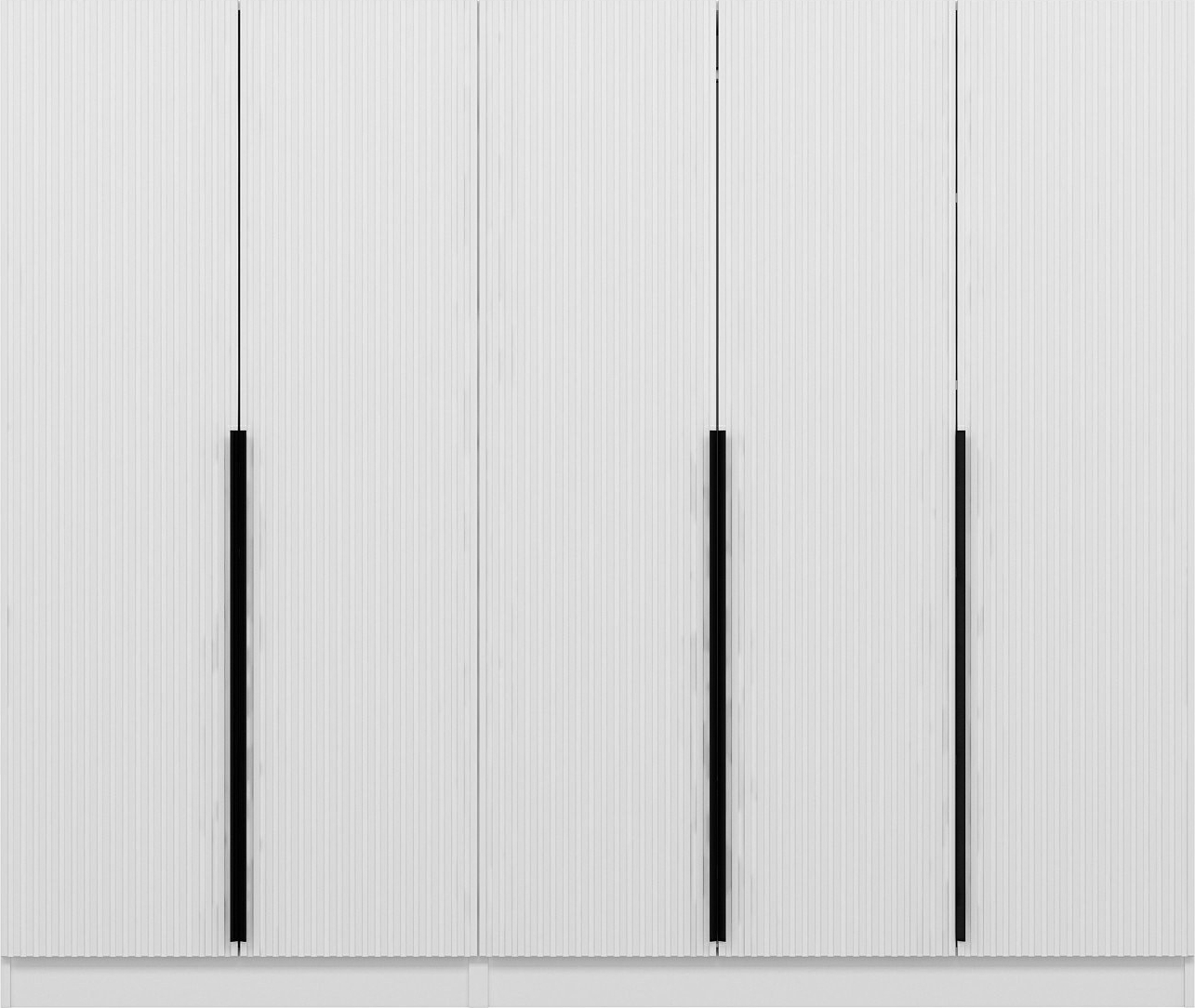 Cikani Kleiderschrank 225x52x210 cm - Wei�