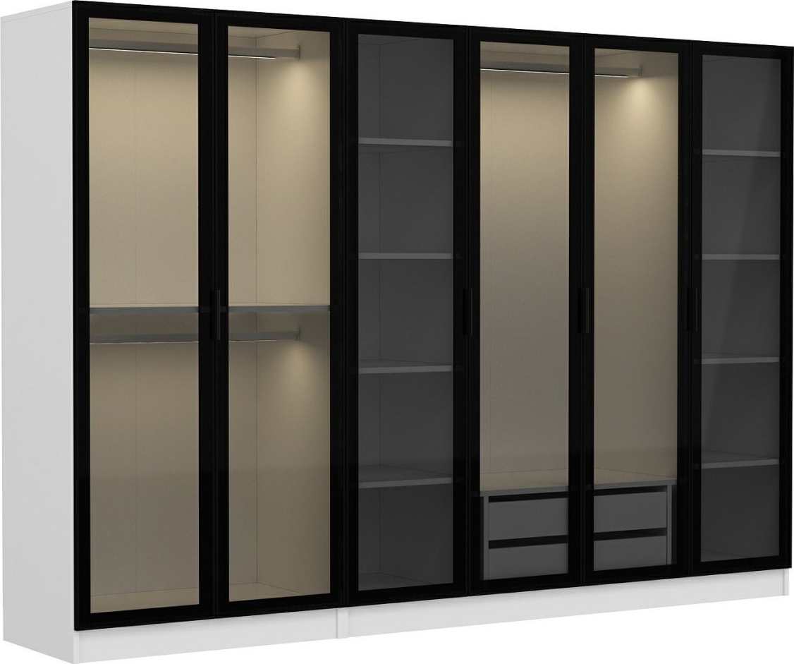 Cavolo Kleiderschrank 270 cm, Variante A - Wei�