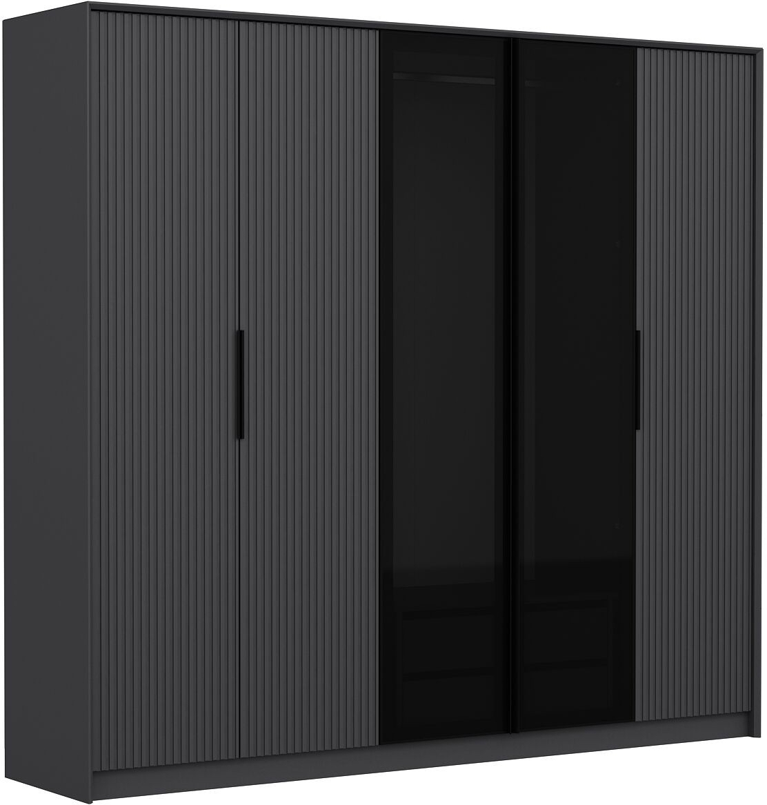 Kate Kleiderschrank 228 x 52 x 210 cm - Anthrazit