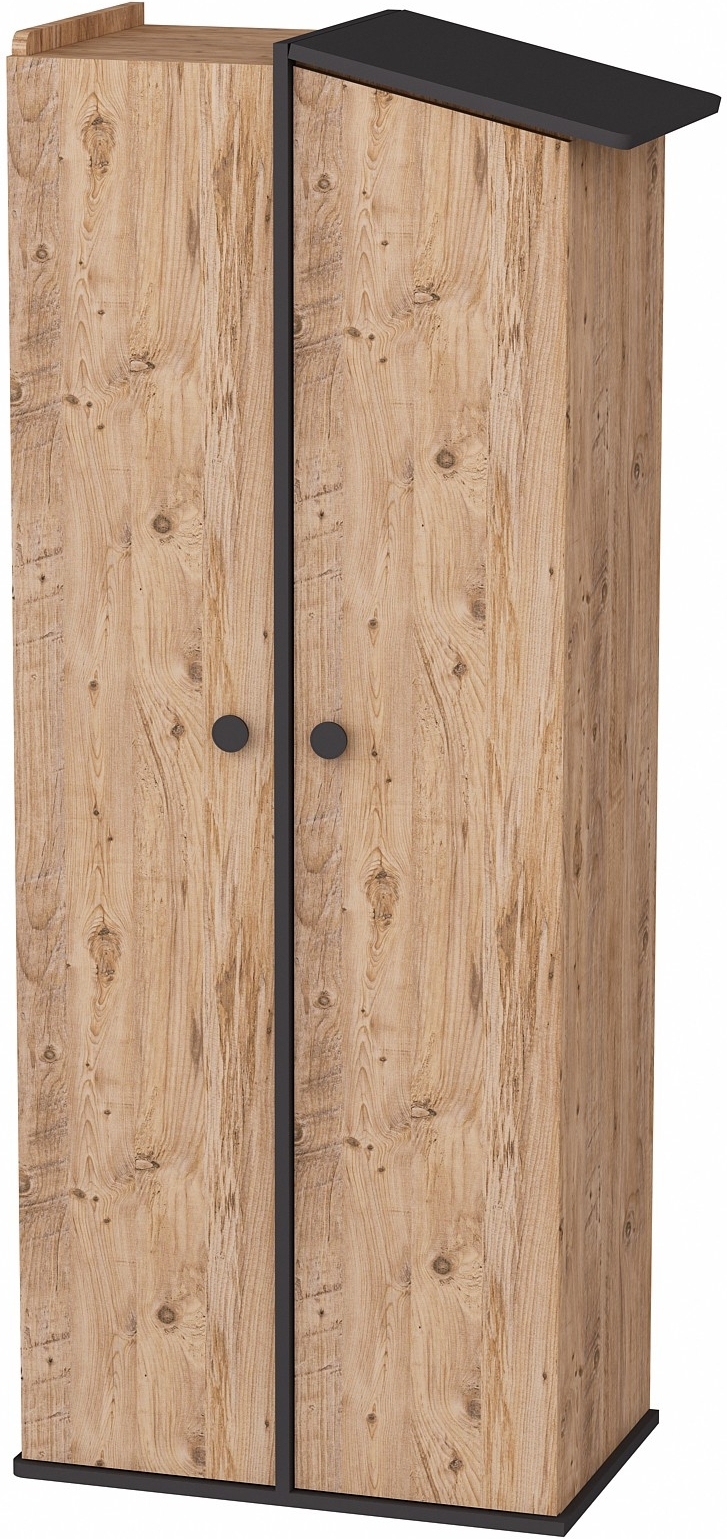 Valerin Kleiderschrank - Kiefer/Anthrazit Valerin Kleiderschrank - Kiefer/Anthrazit