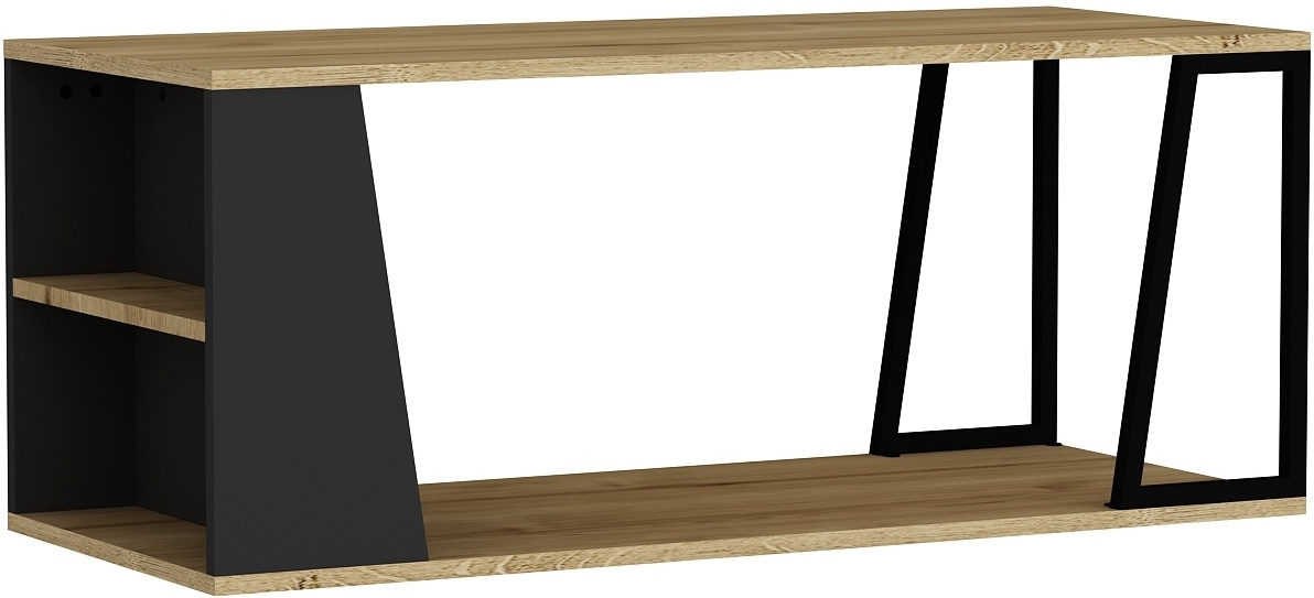 Lissa Couchtisch 120 x 50 cm - Saphireiche/Schwarz Lissa Couchtisch 120 x 50 cm - Saphireiche/Schwarz