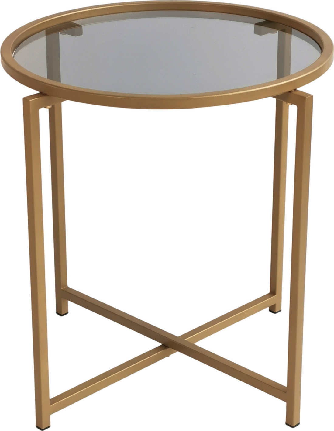 Sephyr Couchtisch �50 cm - Gold/Rauch