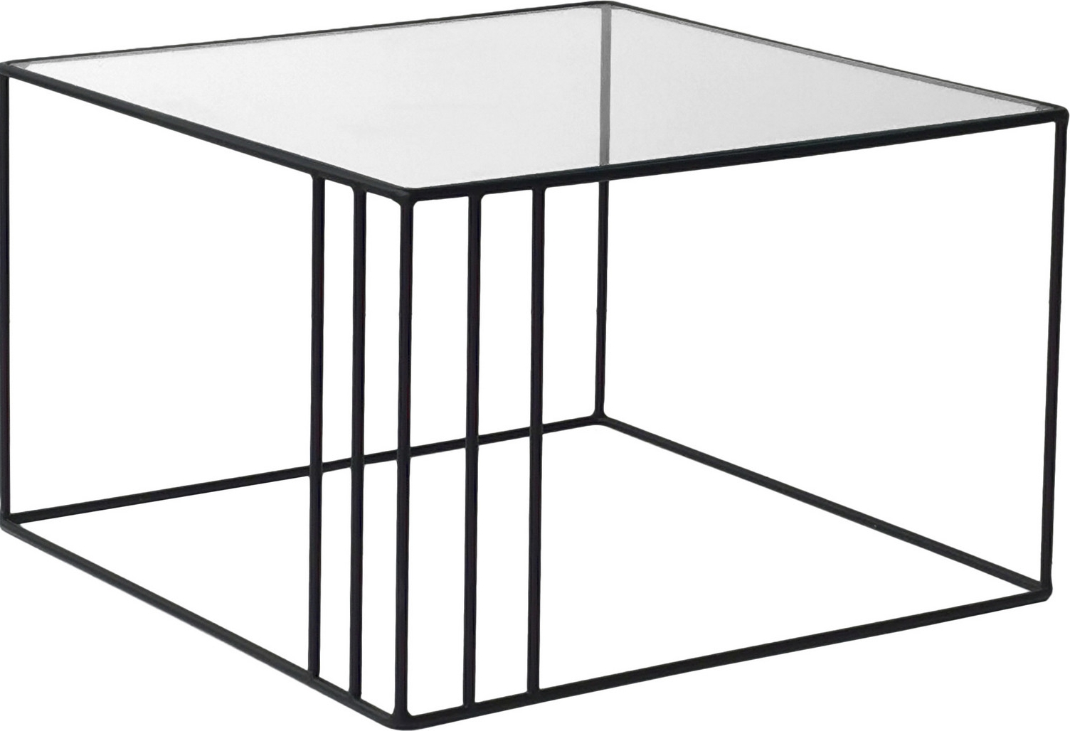 Outline Couchtisch 55 x 55 cm - Schwarz