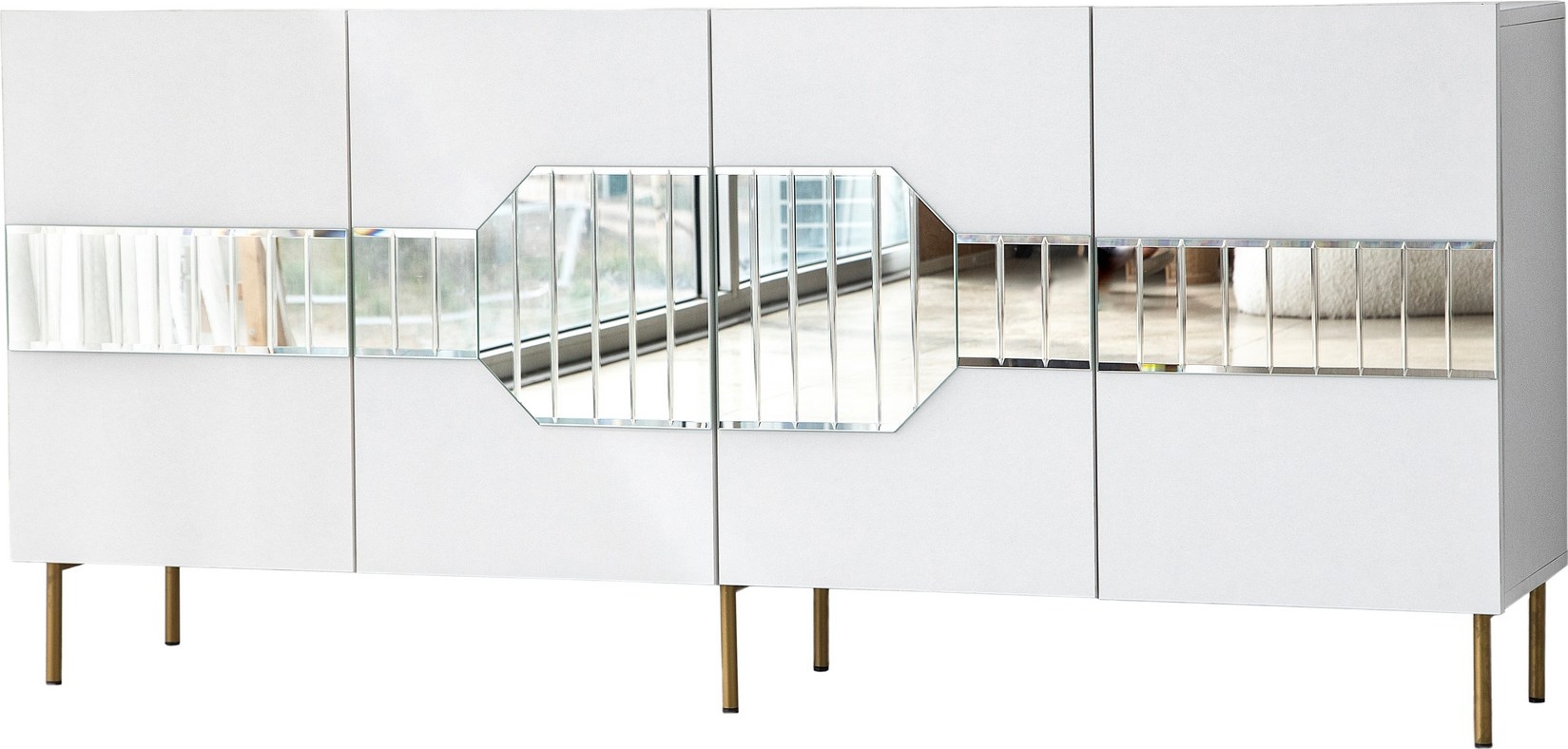 Milan Sideboard - Weiß/Gold Milan Sideboard - Weiß/Gold