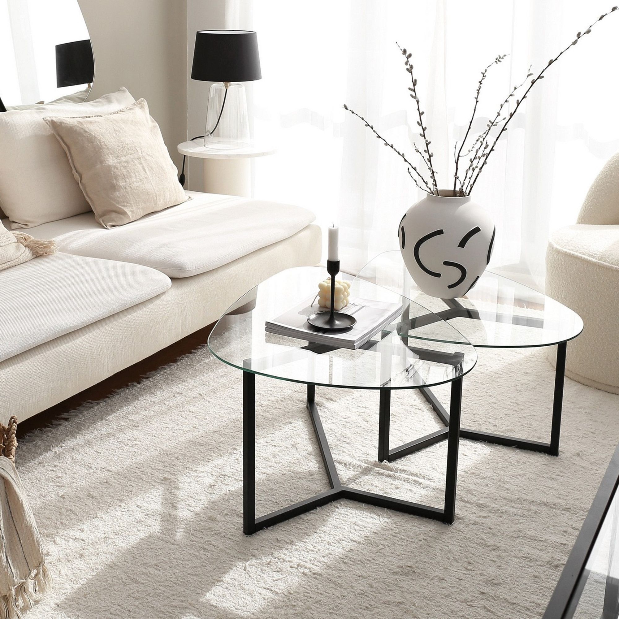 Bellisimo Beistelltisch / Couchtisch aus Glas Bellisimo Beistelltisch / Couchtisch aus Glas