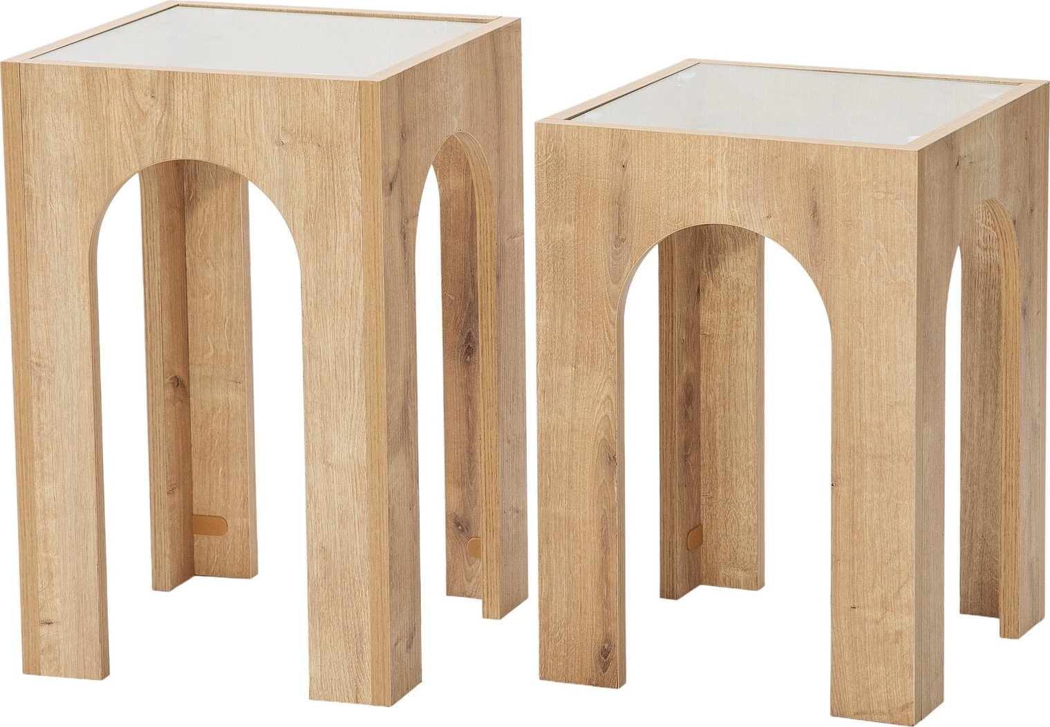 Seine Beistelltisch-Set 35/35 x 35/35 cm - Eiche