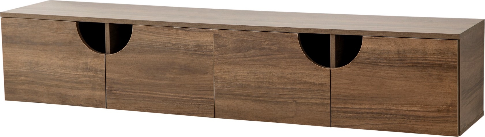 Grotte wandhängende Medienbank - Walnuss Grotte wandhängende Medienbank - Walnuss