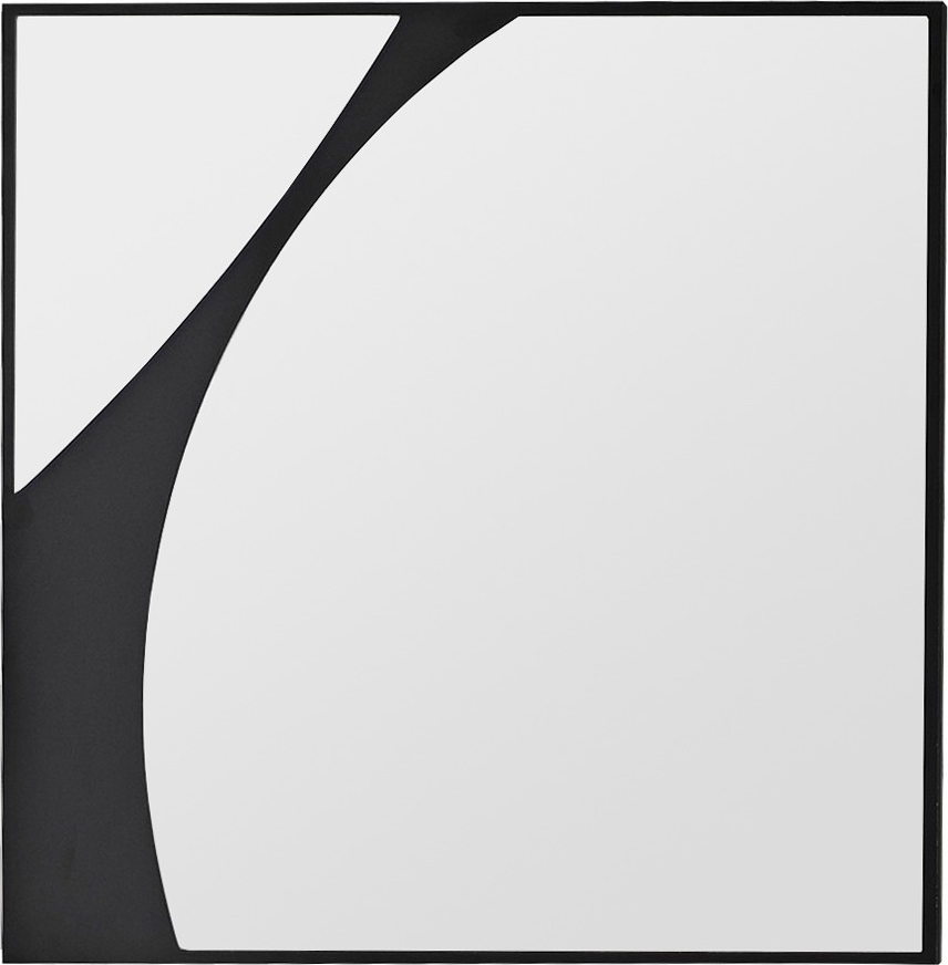 Abstrakter Spiegel 1 - Schwarz