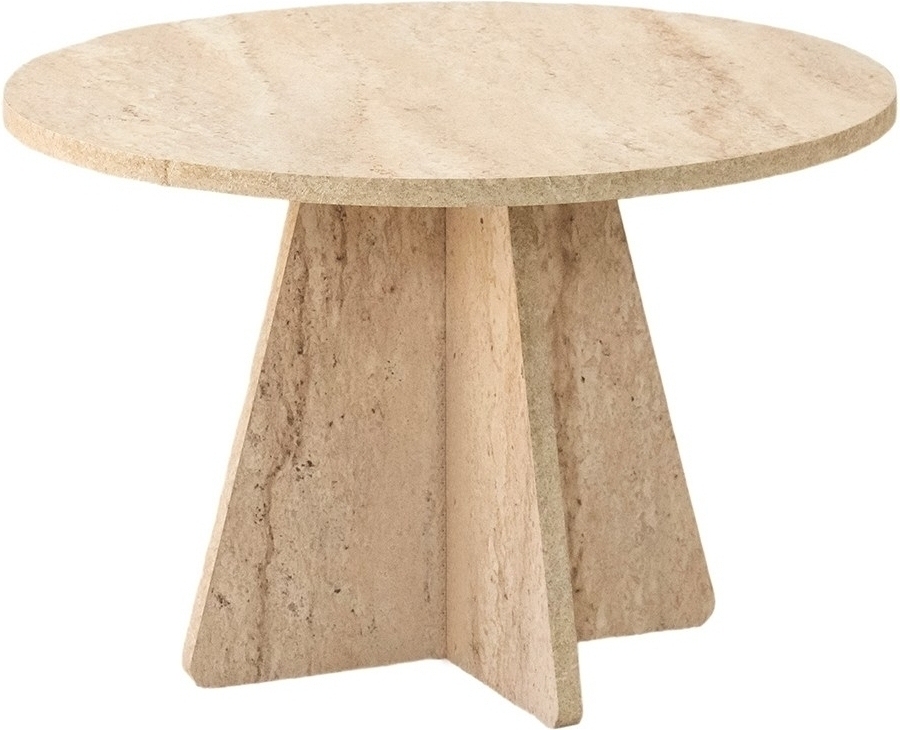 Pilz-Couchtisch �60 cm - Travertin